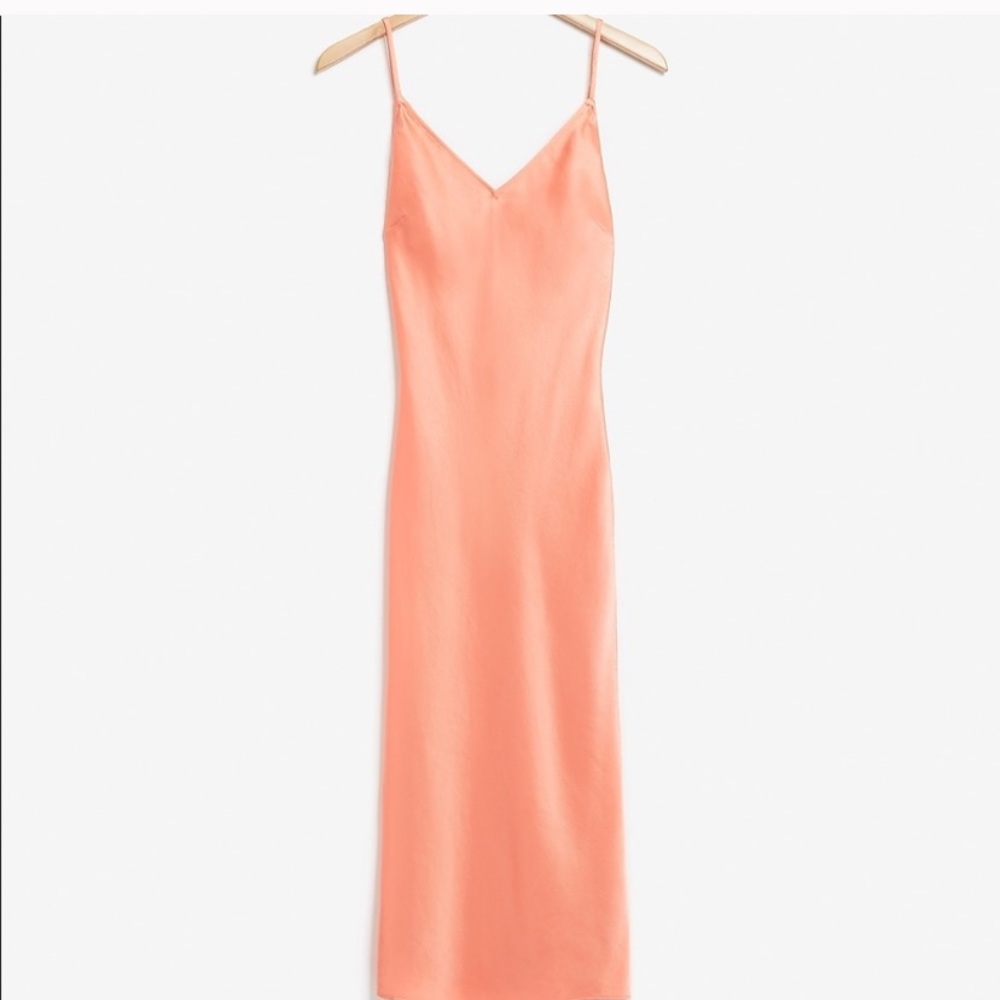 NWT never worn silk orange slip dress